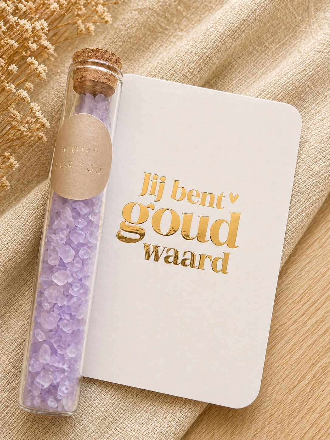 Kaart "Jij bent goud waard"