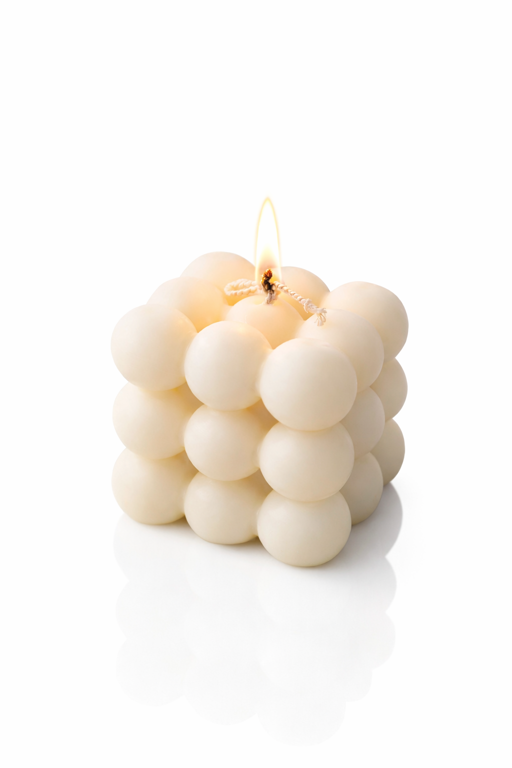 Handgemaakte kaars - bubbel kaars - 4 stijlen