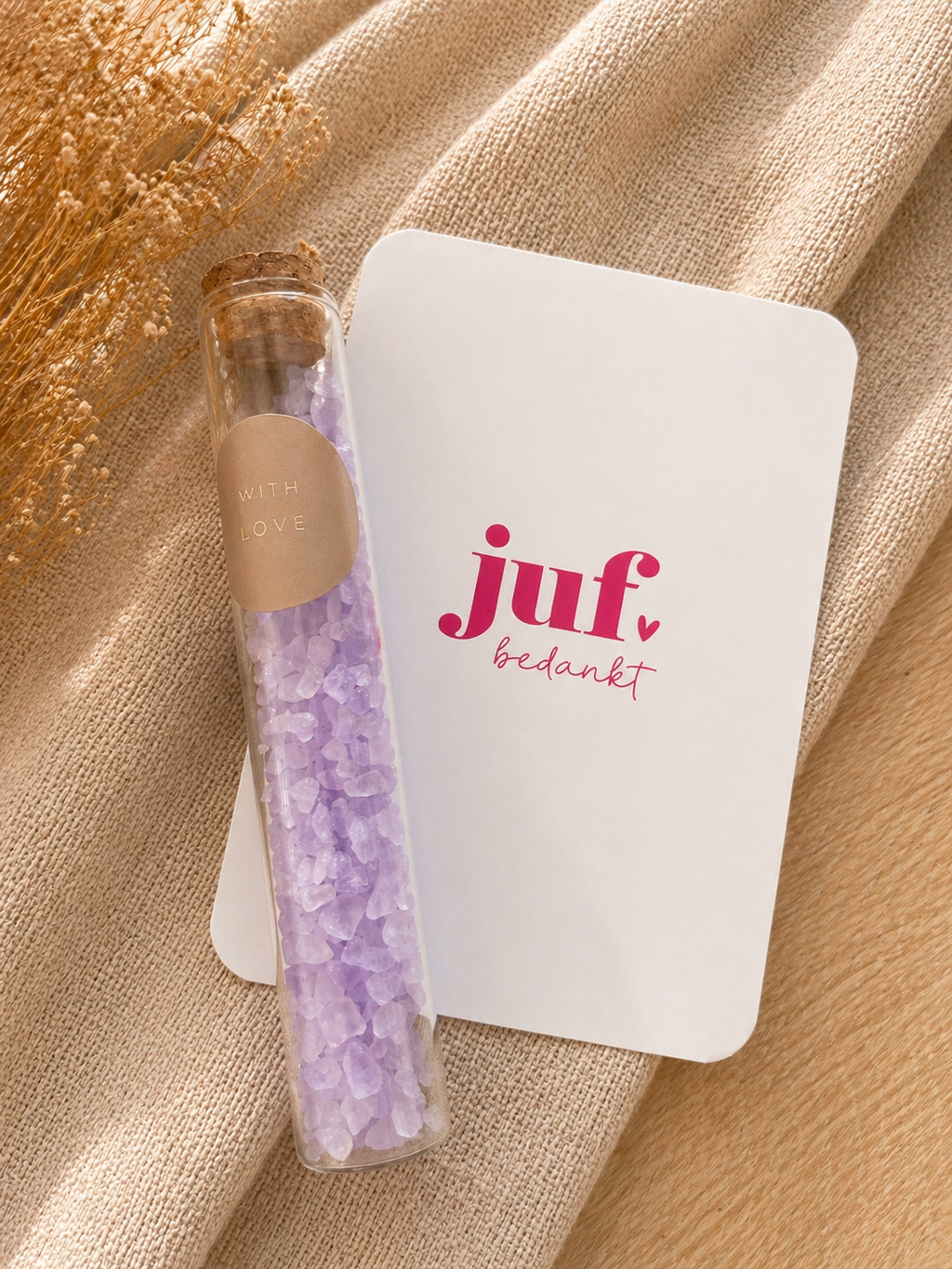 Canvas tas "De liefste juf"