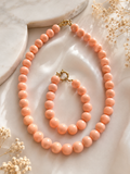 Oranje parelketting