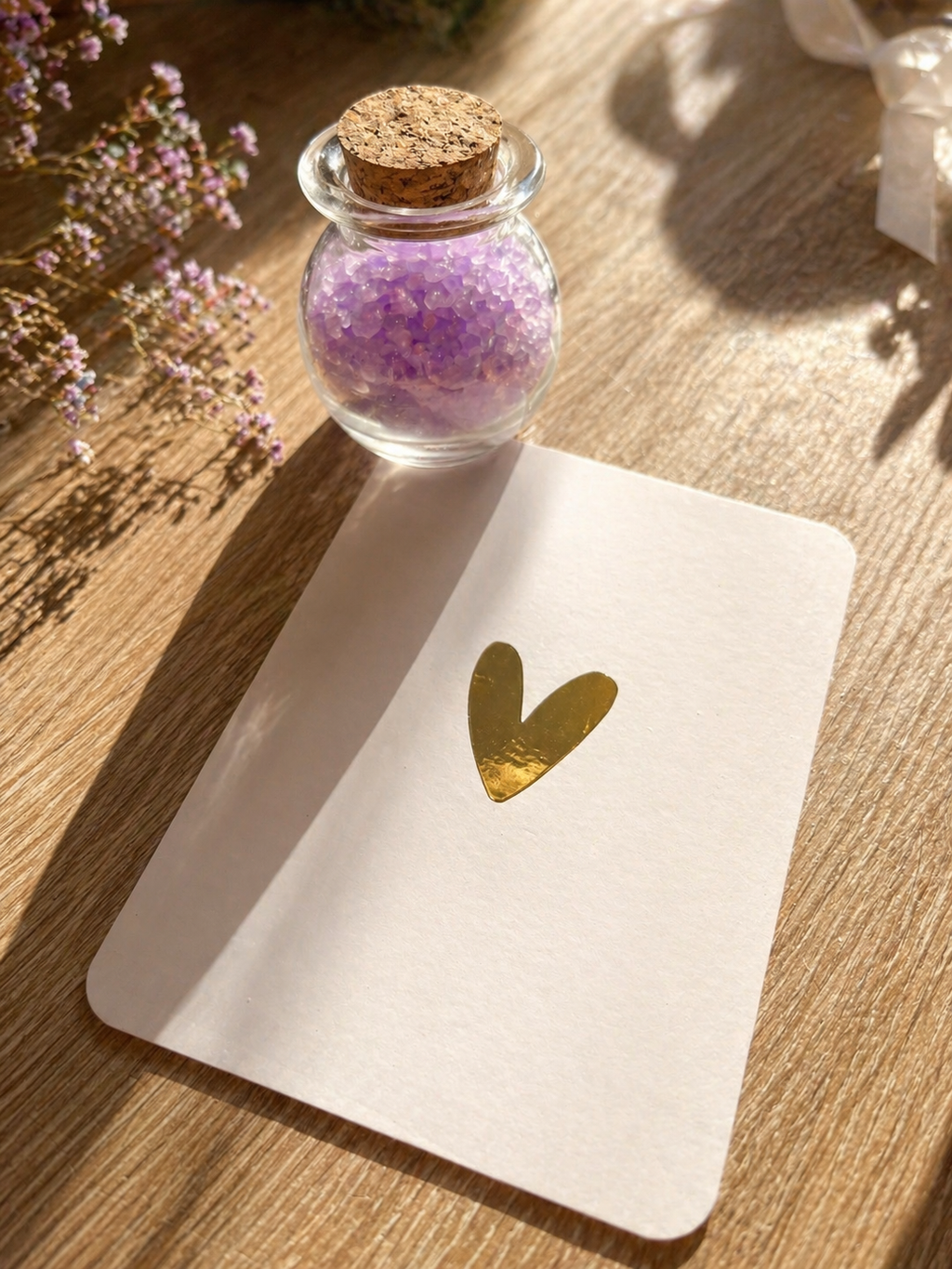Een klein potje rust & geluk - badzout cadeau